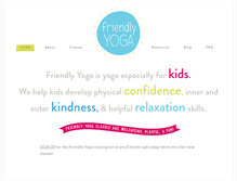 Tablet Screenshot of friendly-yoga.com